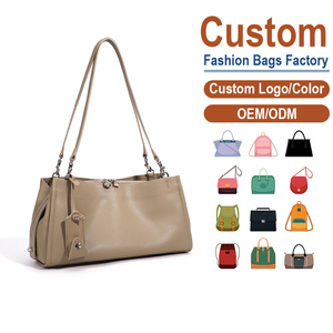 Bolso de Hombro de Cuero Genuino con Diseño de Cadena y Textura Premium, para Uso Diario, Procesamiento ODM - Product Image 2