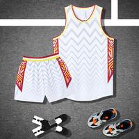 Conjunto de Uniforme de Baloncesto al por Mayor, Personalizado con Sublimación, Logotipo, Sin Mangas, Poliéster, Secado Rápido, Transpirable, para Jóvenes y Hombres