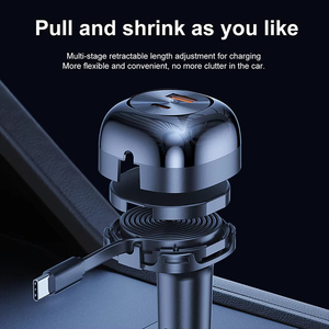 <span class=keywords><strong>3</strong></span> in 1カー充電器75W高速充電デュアルタイプC USB充電器調整可能モバイルアクセサリー - Product Image 5