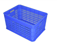 Vente chaude de caisses et boîtes de stockage en plastique empilables perforées recyclables robustes