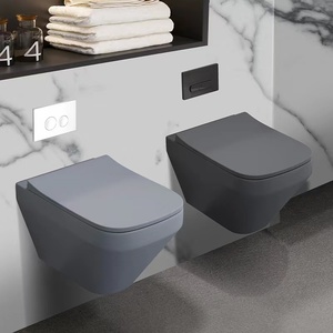 Sanitaires couleur mate dissimulé réservoir d'eau salle de bain flottant <span class=keywords><strong>suspendu</strong></span> placard mur <span class=keywords><strong>suspendu</strong></span> <span class=keywords><strong>toilette</strong></span> - Product Image 4
