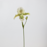 Fleurs artificielles en matériau PU, orchidée Phalaenopsis, toucher réel, pour la décoration d'hôtel - Noël, Saint-Valentin, Pâques, haute simulation