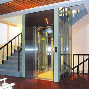 Ascenseur domestique abordable, style moderne, ascenseur pour maison à petit puits, miroir mural / porte automatique - Product Image 4