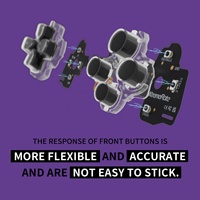 Kit de boutons d'action tactiles personnalisés EXtremeRate, kit de clics de souris, kit de clics de boutons frontaux pour manette PS5 Edge