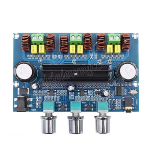 2*50W 100W 블루투스 5.0 듀얼 집적 회로 TPA3116D2 전원 서브우퍼 앰프 보드 2.1 채널 스테레오 이퀄라이저 오디오 - Product Image 2