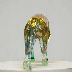 Scultura moderna in resina trasparente 3D progettata su misura-arte elettrolitica fatta a mano e da collezione con dimensioni personalizzate - Product Image 6