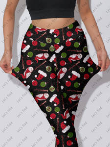 Leggings Yoga a Vita Alta con Controllo Pancia, Nuovi Stili, Taglie Forti, Abbigliamento Femminile Personalizzato - Product Image 5