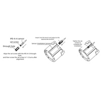 Interrupteur de proximité magnétique série IPD-A, type électronique, protection IP67, pour la détection de position des vérins pneumatiques