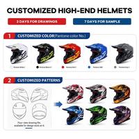 Casque de moto tout-terrain ABS homologué DOT, personnalisé pour le motocross, idéal pour les courses de motocross et les passionnés de tout-terrain - Vente chaude