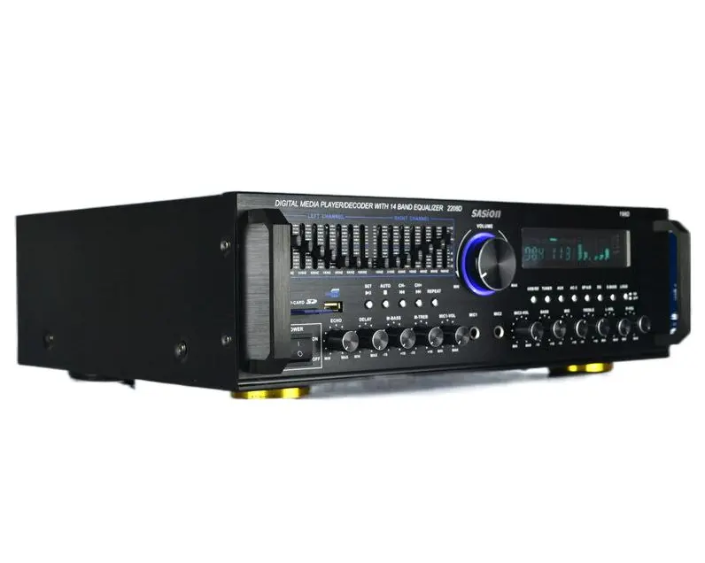 1000 Watt Professional Powered Mixer Amplifier Amp w/USB/Echo for electric guitar home audio