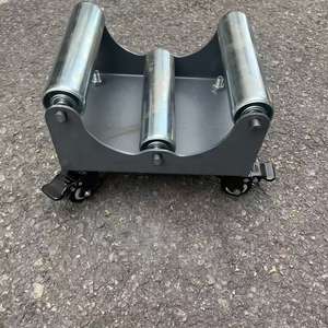 Chariot de transport industriel en aluminium argenté 320 mm x 900 mm pour tapis, support OEM personnalisé - Product Image 3