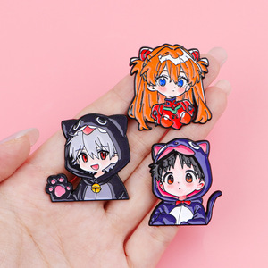 6 modèles de broches mignonnes pour femmes, thème filles de jeux vidéo anime, en métal émaillé et alliage métallique, style dessin animé, pour costume féminin - Product Image 4