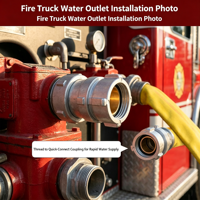 Raccord de tuyau d'incendie fileté en aluminium durable 1,5 2,5 pouces NH NST avec connecteur à bascule pour la lutte contre l'incendie industrielle et l'irrigation