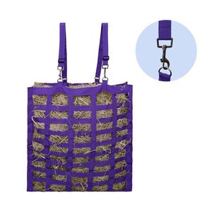 Sac à foin pour chevaux à alimentation lente à quatre côtés Easy-Feed, mangeoire de voyage réglable pour remorque et box, simule le pâturage et réduit les gaspillage - Product Image 5