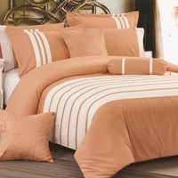 Juego de Edredón Bordado de Microfibra KOSMOS Bedding Dubai, Juego de Ropa de Cama de Microfibra