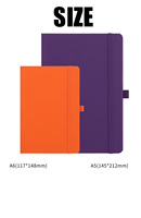 A5 A6 Notizbuch & Stift-Set mit Individuellem Logo-Aufdruck in Verschiedenen Farben Dick Gebunden Soft-Touch-Einband mit Schlaufe Schreibwaren