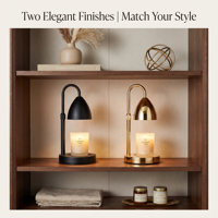 Lampe chauffe-bougie moderne minimaliste en métal sans flamme, sans fumée, à chauffage uniforme, avec variateur d'intensité, pour la décoration intérieure, cadeau, hôtel, salon