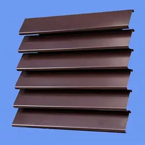 Aceplate mặt tiền Bảng điều chỉnh Sun louver trang trí ngang hiện đại khách sạn ngoài trời cửa chớp cửa sổ Vật liệu nhôm con lăn - Product Image 4