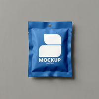Sachet d'emballage personnalisé pour masques cosmétiques, pochette à fermeture éclair, sachet plat à trois soudures latérales, sachet en aluminium haute barrière