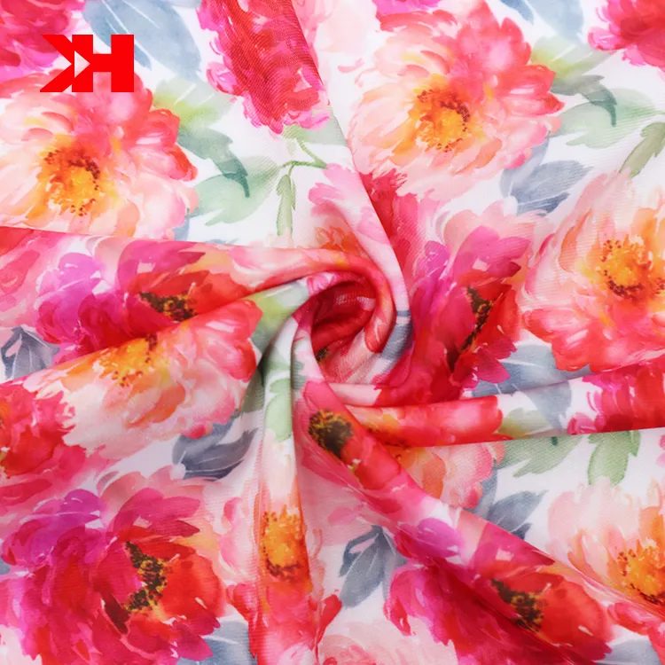Kahn numérique personnalisé recyclé maillots de bain stretch tissu floral