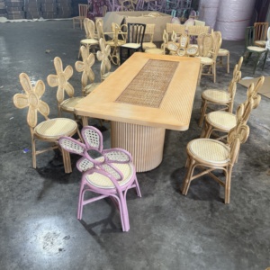 Silla Infantil de Ratán Hecha a Mano, Moderna, Resistente y Segura para Cocina, Alquiler para Fiestas, Decoración de Bodas - Product Image 3