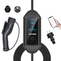 便携式电动汽车充电器 16A 3.5KW 2级电动汽车充电电缆，带 NEMA 14-50 插头，适用于商用 TYPE1
