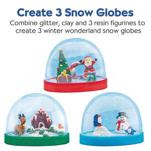 Kids Make Your Own Holiday <strong>Snow</strong> <strong>Globes</strong> Holiday Crafts for Kids Create 3 DIY <strong>Snow</strong> <strong>Globes</strong> Christmas Activities - Product Image 4