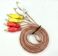 Paket tas plastik Pria Wanita kabel Audio Video kabel RCA konektor berlapis emas atau nikel