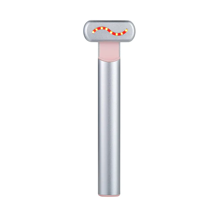 Kleines Augen massage gerät LED Light Stick Beauty Gesichts massage Haut therapie Zauberstab Pen Massage gerät Anti-Falten für müde Augen