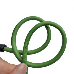 Câble <span class=keywords><strong>Ethernet</strong></span> 4 cœurs à code D RJ45 femelle M12, connexion de capteur, IP67, haute performance, automatisation industrielle, bornes de circuit imprimé - Product Image 5