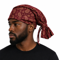 Bonnet à nouer en coton vintage à motifs camouflage et à carreaux de dessin animé, avec logo personnalisé, vente en gros