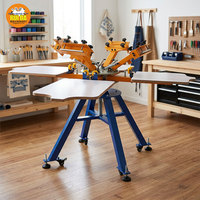 Máquina de Serigrafía Ruida OEM/ODM para Tela, Máquina de Serigrafía de Tipo Piso para Camisetas, Impresora de Serigrafía de Escritorio
