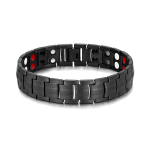 Nuovi Disegni 4 in 1 Bio Elementi di Energia Magnetica <span class=keywords><strong>Bracciale</strong></span> in Acciaio Con Polvere Del Germanio - Product Image 1