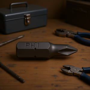 Punta de destornillador de inserción cruzada Ph1 para uso con destornillador - Product Image 3