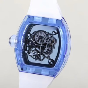 Reloj de Pulsera Mecánico Automático Esqueletizado con Caja Azul Cristal, Edición Limitada Personalizada, Luminoso, Resistente al Agua, para Hombre, Nuevo - Product Image 3