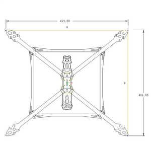Cadre de drone en fibre de carbone MARK4 V2 13 pouces FPV longue portée et charge utile lourde Accessoires de charge utile pour drone - Product Image 3