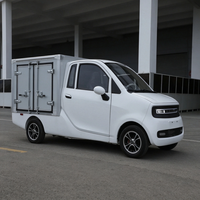 Mini camionnette électrique de livraison urbaine, version européenne, avec certification EEC COC L7e CU, moteur AC 72V 5KW, 4x2, caisse de chargement.