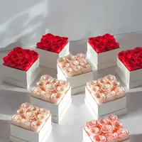 Anneler günü hediyesi sonsuz güller korunmuş gül çiçek kutuları sevgililer günü için, anneler günü, misafirler için düğün hediyeleri 2022