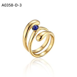 Anillo de Moda con PIEDRA NATURAL A0358 para Mujer, Joyería de Alta Calidad - Product Image 3