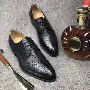 Nouvelle Collection 2026 – Chaussures de Luxe pour Hommes en Cuir de <span class=keywords><strong>Serpent</strong></span> – Élégance et Qualité Supérieure - Product Image 6