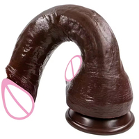 Dildo réaliste Top Cock noir, grand pénis, jouets sexuels anaux pour adultes, stimulateur de point G pour femme, masturbateurs vaginaux et strap-on.