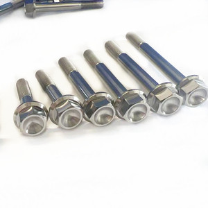 Vis en titane GR5 1/<span class=keywords><strong>4</strong></span>-20*32mm, vis à tête hexagonale haute résistance, prix d'usine, vis à tête à bride - Product Image 5
