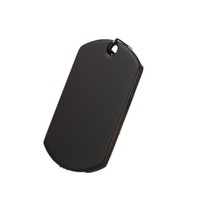 Großhandel: Maßgeschneiderte rechteckige Haustier-ID-Tags aus Edelstahl, 50x28mm, mit Spaltring, Schwarz, für Hunde und Katzen – Modische Neuheiten als Geschenke für den Alltag