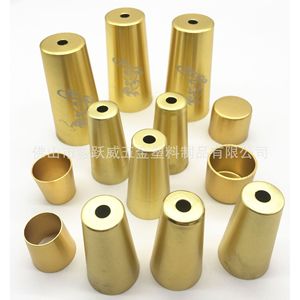 Junwei Hardware Brass Color Leg Cap 35mm Diameter 30mm Height Furniture <b>Pad</b> Light Luxury Metal Hardware Accessory - Product Image 5