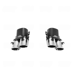 Kit Diffusore Posteriore per Paraurti Auto con Terminali di Scarico per <span class=keywords><strong>Mercedes</strong></span> Classe V V250 V260 W447, Stile <span class=keywords><strong>B</strong></span>, con Labbro Anteriore e Copertura Fendinebbia - Product Image 6