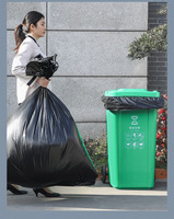 5 Mil 55 Gallon Sac à ordures 240l 55-60 Gallon 20 Sacs poubelles Grands sacs en plastique avec 150 Micron