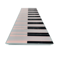Piano de danse interactif à LED 100*30cm Brique inductive à changement de couleur pour paysage, scène et escaliers