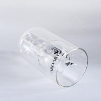 Diffuseur de luxe en roseau bouteille en verre double couche transparent borosilicate aromathérapie diffuseur de bouteille en verre vide