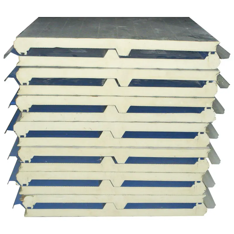 Customized Fiber Cement Board Sandwich Panel Made in China Insulated EPS Sandwich Panel Roofing Prices M2 Roof Panel Building SF