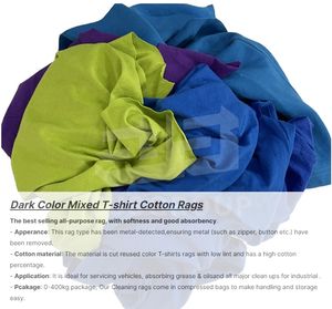 10KG 20KG 25KG vente en gros déchets de tissu usagés coton t-shirt chiffons vêtements absorbant chiffons d'essuyage sac de chiffons pour le nettoyage - Product Image 2